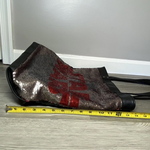 Disney Parks Star Wars Large Tote Bag 2 Sided Purse Flip Sequin w/ 4 Logo Design - Picture 15 of 16